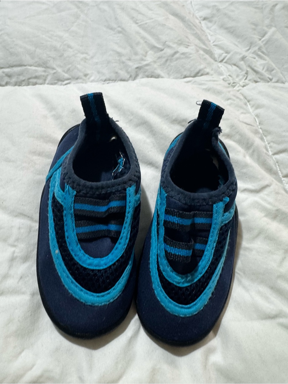 Children's Navy and Teal Slip-On Water Shoes